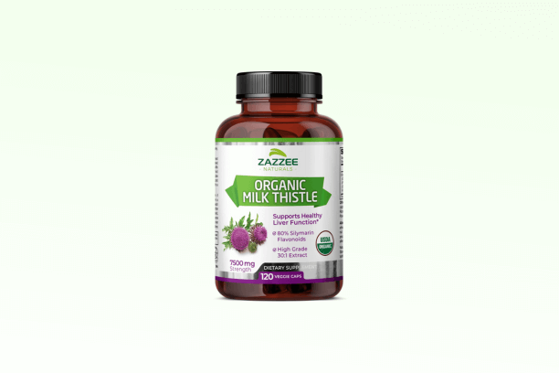 Zazzee USDA Organic Milk Thistle Supplement