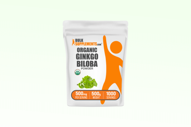 BulkSupplements Organic Ginkgo Biloba Powder